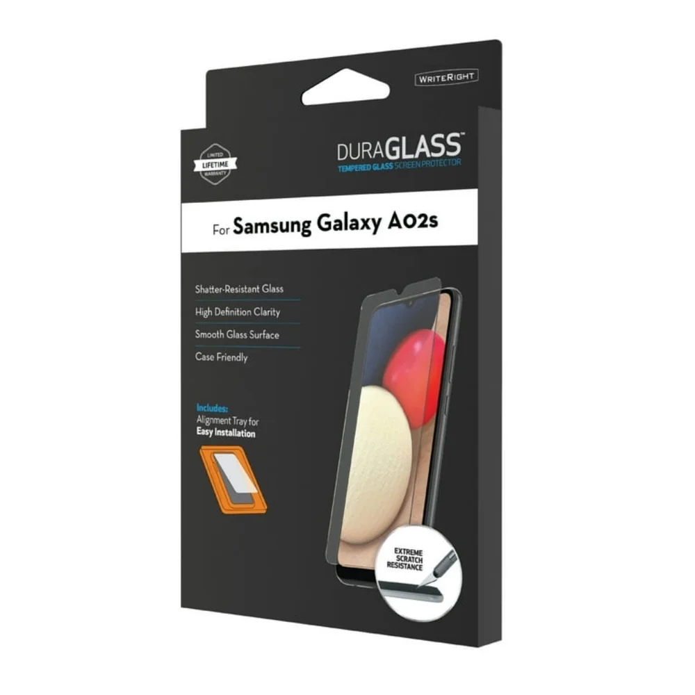 2 DuraGlass Tempered Glass Screen Protector for Samsung Galaxy A02s